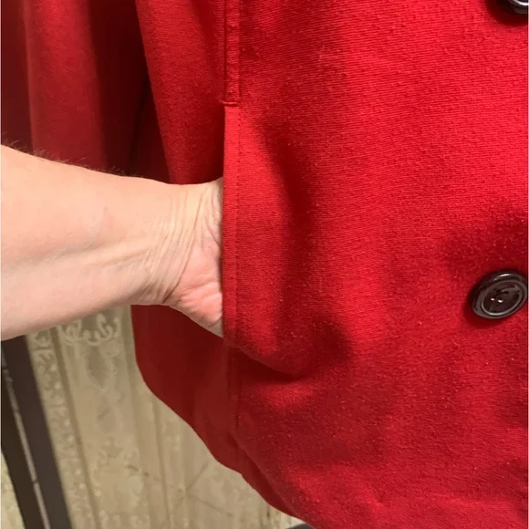 STUDIO WORKS RED BLAZER JACKET - SZ 1X - Picture 4 of 5